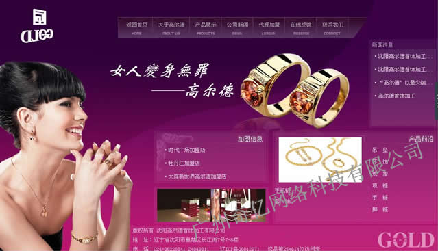 紫色网站设计案例