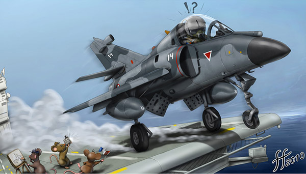 Cartoon Super Etendard